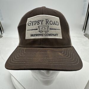 Gypsy Road Brewing Company Snapback Trucker Hat Cap Brown